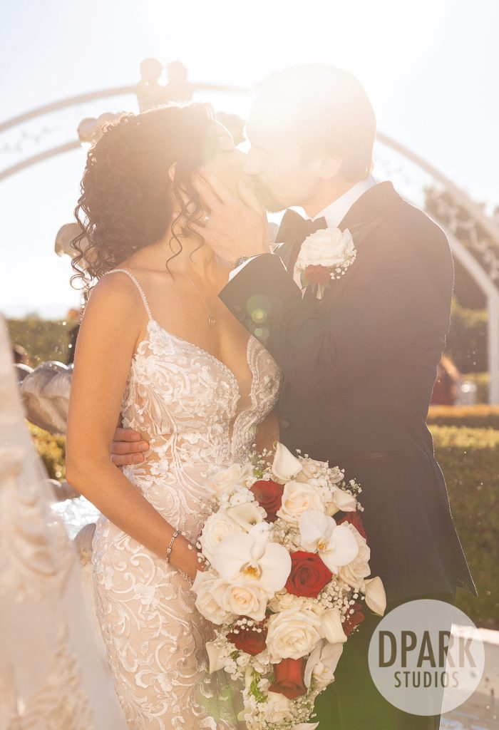 sunset-glow-golden-wedding-kiss-romantic