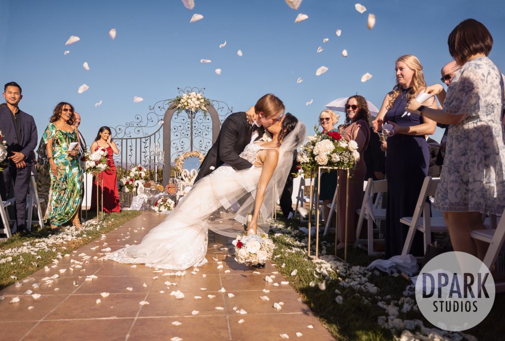 Officiant Ali Shamie guiding the couple through the Persian wedding traditions