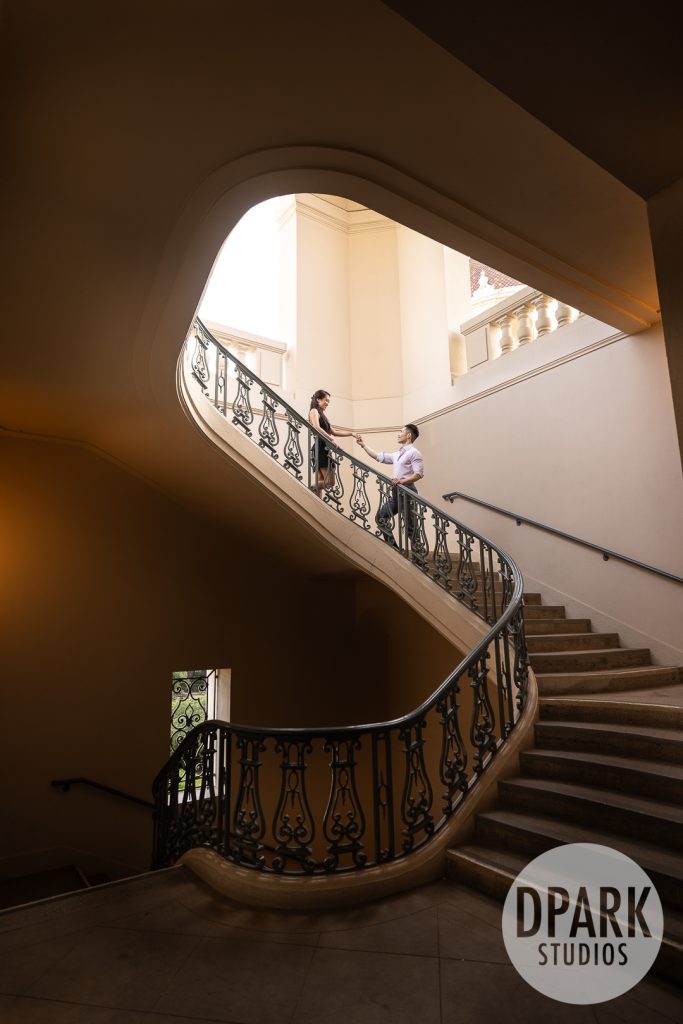 romantic-pasadena-engagement-session-city-hall-architecture